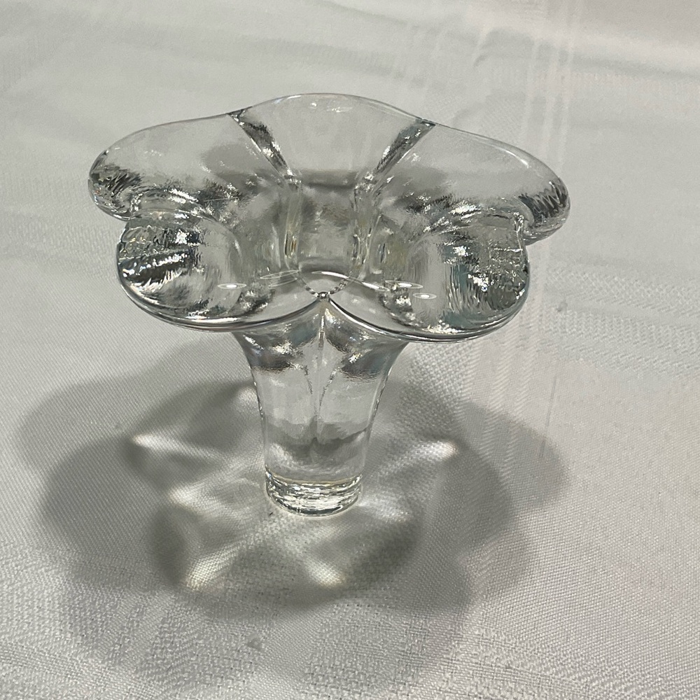 Elegant Clear Glass Flower